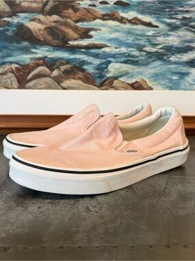 Vans Pale Pink Classic Slip-On Sneakers